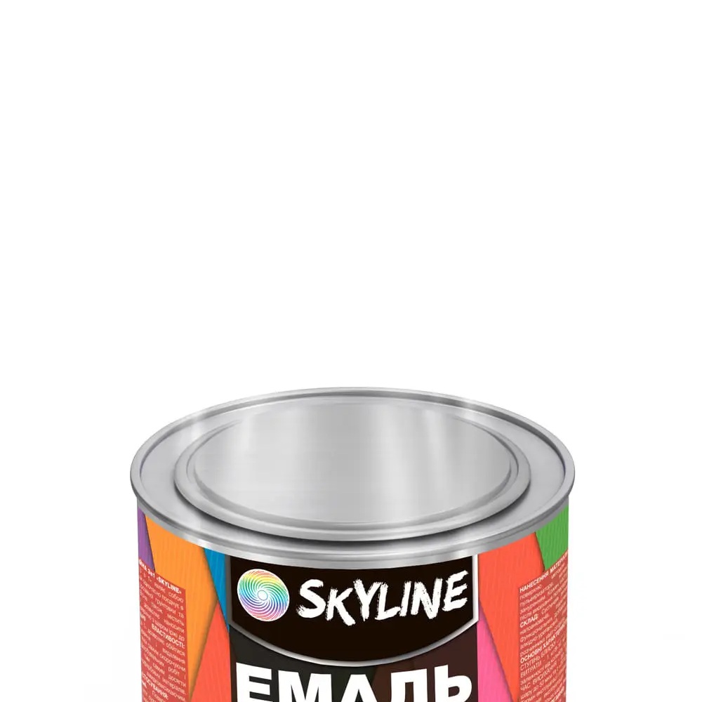 Емаль алкідна 3 в 1 по іржі антикорозійна «Skyline» Жовтий 0.9 кг